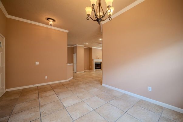 Chandelier, Empty room, Interior, Recessed Lighting