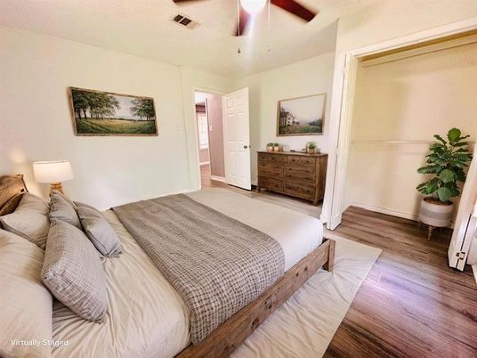 Bedroom, Interior, Wood Texture Flooring