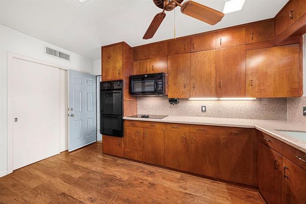 Interior, Kitchen, Wood Texture Flooring