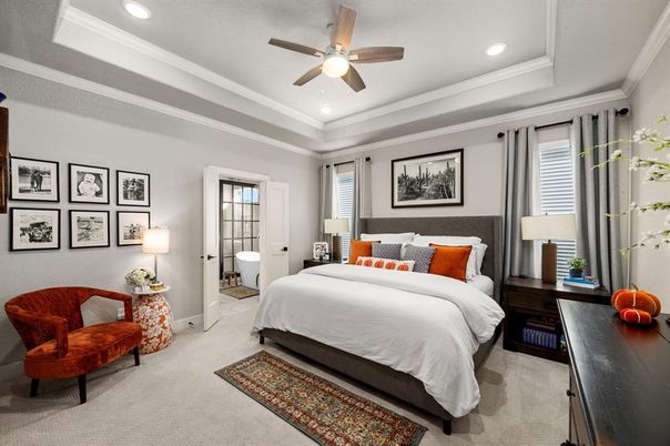 Bedroom, Interior, Recessed Lighting