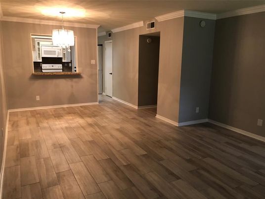 Empty room, Interior, Pendant Lights, Wood Texture Flooring