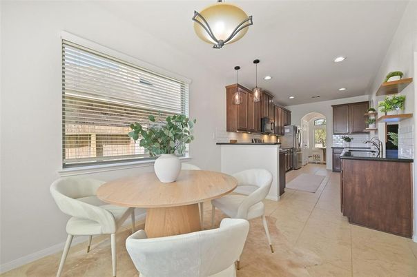 Dining room, Interior, Kitchen, Pendant Lights, Recessed Lighting