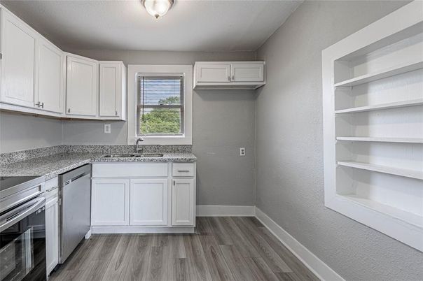 Interior, Kitchen, Wood Texture Flooring