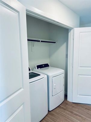 Interior, Utility Closets, Washer, Wood Texture Flooring