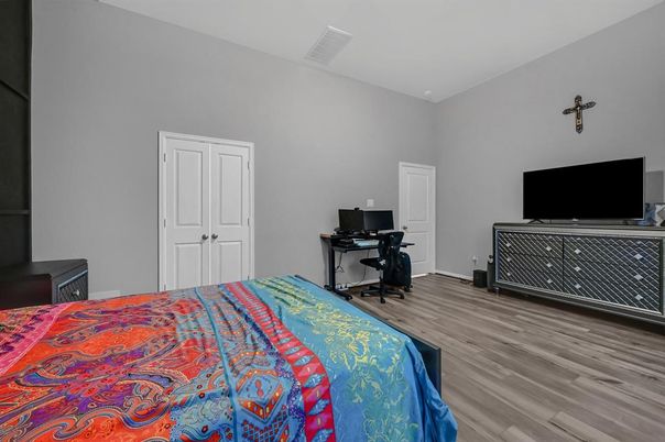Bedroom, Home Office, Interior, Wood Texture Flooring