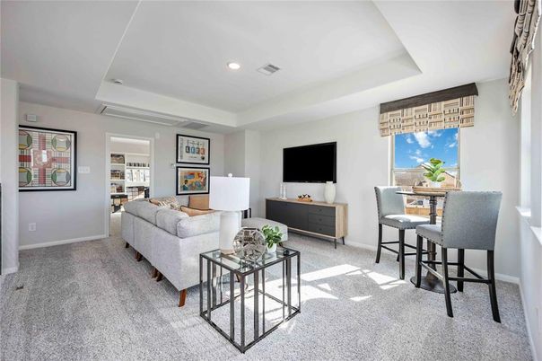 Interior, Living room, Recessed Lighting