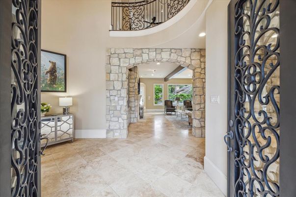 Interior, Recessed Lighting, Stone Walls