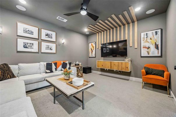 Interior, Living room, Recessed Lighting