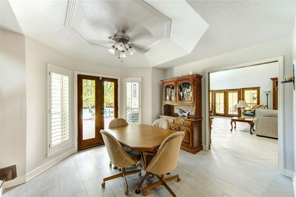 Dining room, Interior, Wood Texture Flooring