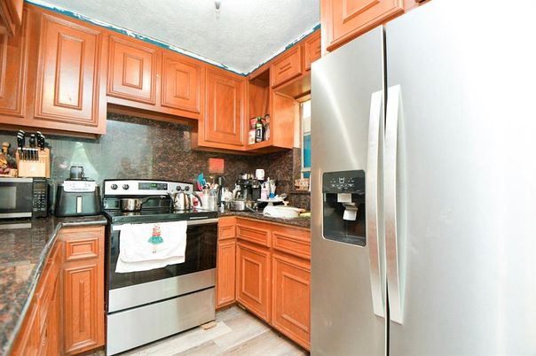 Interior, Kitchen, Wood Texture Flooring