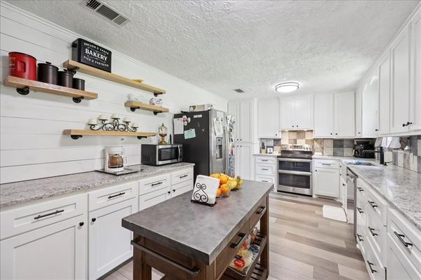Interior, Kitchen, Wood Texture Flooring