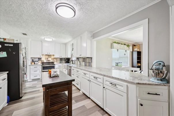 Interior, Kitchen, Wood Texture Flooring