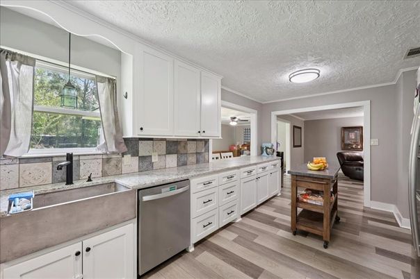 Interior, Kitchen, Wood Texture Flooring