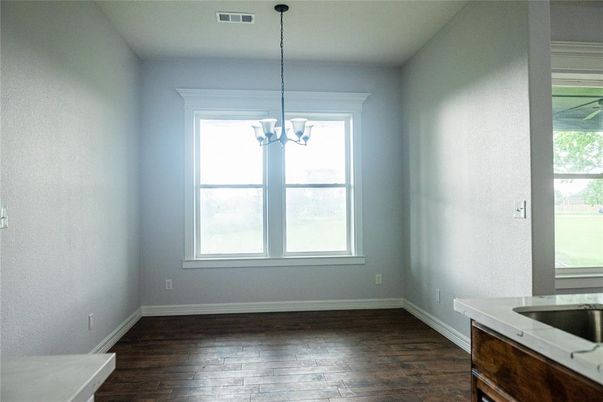 Chandelier, Empty room, Interior, Wood Texture Flooring