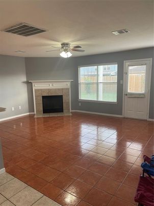 Empty room, Fireplace, Interior