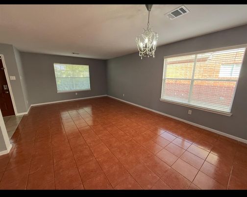Chandelier, Empty room, Interior