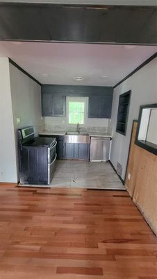 Interior, Kitchen, Washer, Wood Texture Flooring