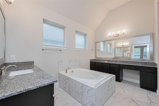 Bathroom, Dual Sink Vanities, Interior, Marble