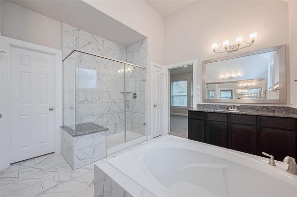 Bathroom, Glass Shower, Interior, Marble, Marble Walls