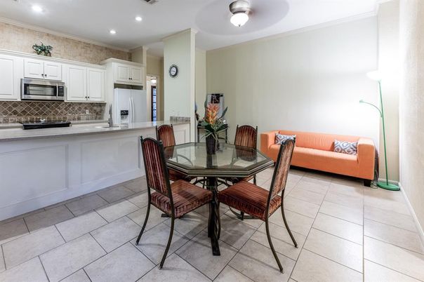 Dining room, Interior, Kitchen, Recessed Lighting, Stainless Steel Appliances