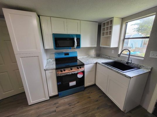 Interior, Kitchen, Wood Texture Flooring