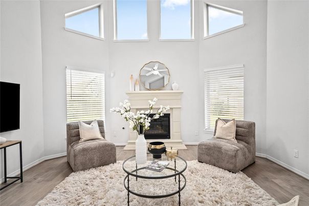 Fireplace, Interior, Living room, Wood Texture Flooring
