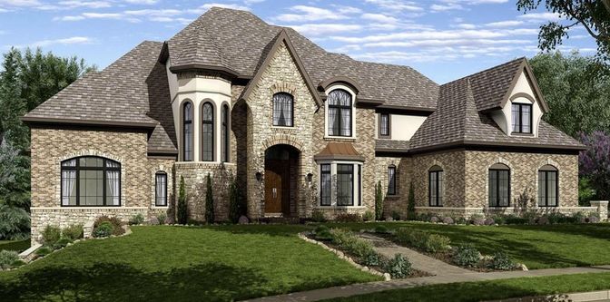 Exterior, Facade, Brick Facade, French Provincial