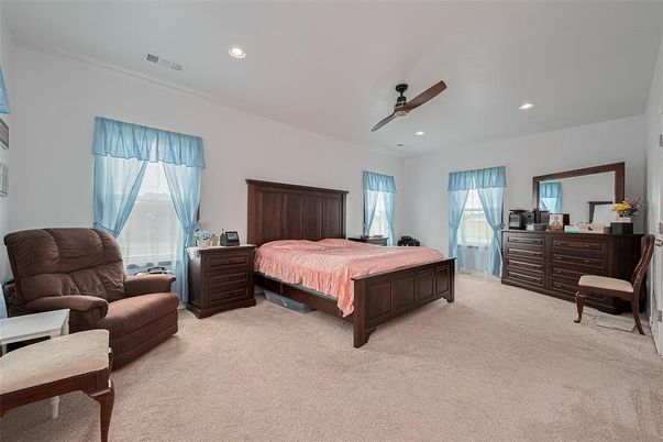 Bedroom, Interior, Recessed Lighting