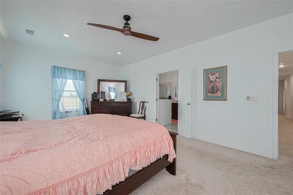 Bedroom, Interior, Recessed Lighting