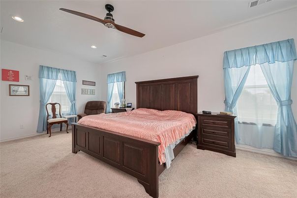 Bedroom, Interior, Recessed Lighting