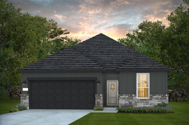 Attached, Exterior, Facade, Modern
