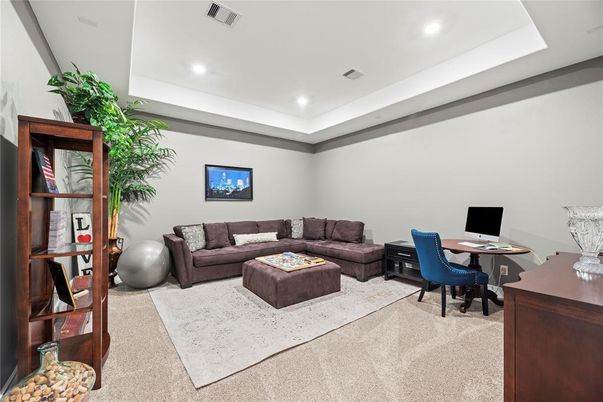 Home Office, Interior, Recessed Lighting