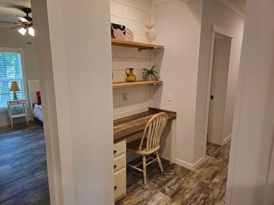 Home Office, Interior, Wood Texture Flooring