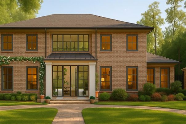 Exterior, Facade, Brick Facade, Georgian