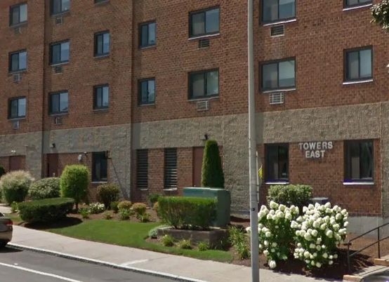 Exterior, Facade, Brick Facade, Condo Building