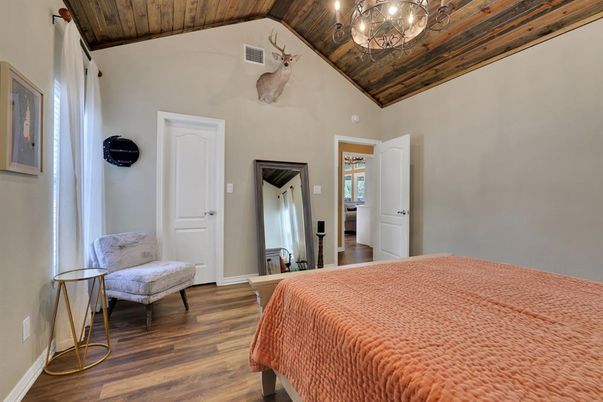 Bedroom, Interior, Wooden Ceilings, Wood Texture Flooring