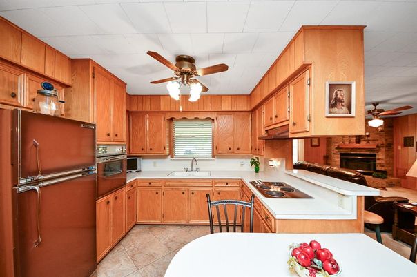 Fireplace, Interior, Kitchen