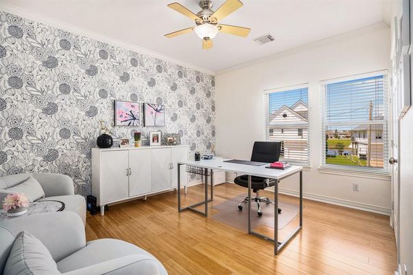 Home Office, Interior, Wood Texture Flooring
