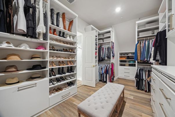 Interior, Recessed Lighting, Walk-in Closets, Wood Texture Flooring