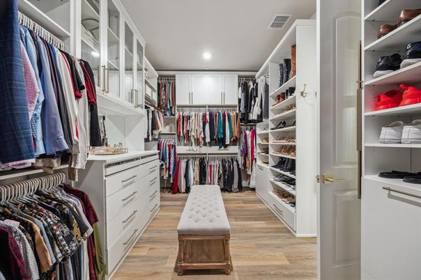 Interior, Recessed Lighting, Walk-in Closets, Wood Texture Flooring