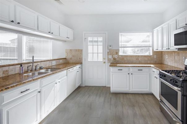 Interior, Kitchen, Wood Texture Flooring