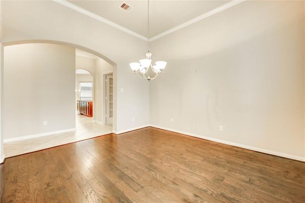 Chandelier, Empty room, Interior, Wood Texture Flooring