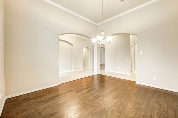 Chandelier, Empty room, Interior, Wood Texture Flooring