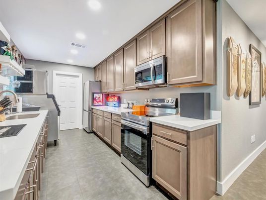 Interior, Kitchen, Recessed Lighting, Stainless Steel Appliances