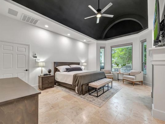 Bedroom, Interior, Recessed Lighting
