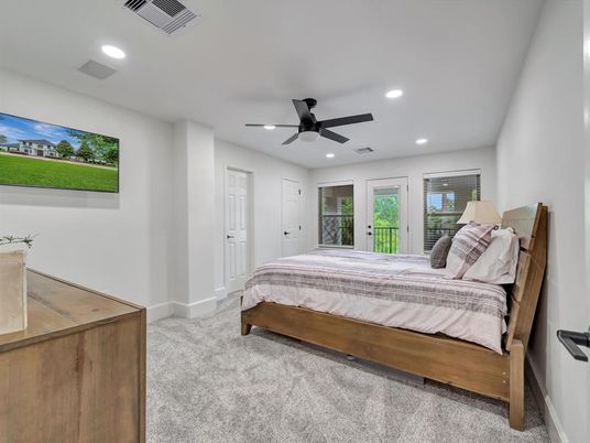 Bedroom, Interior, Recessed Lighting