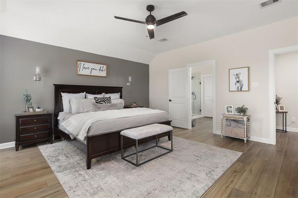 Bedroom, Interior, Wood Texture Flooring