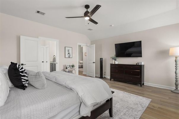 Bedroom, Interior, Wood Texture Flooring
