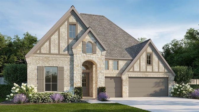 Attached, Exterior, Facade, Brick Traditional