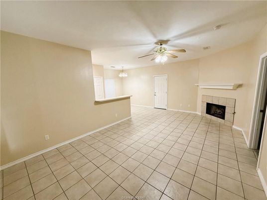 Empty room, Fireplace, Interior